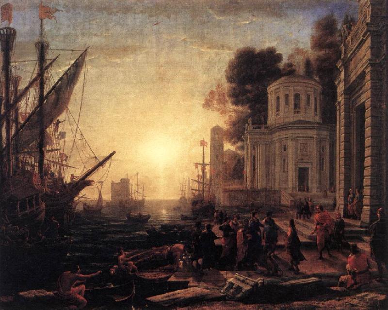 The Disembarkation of Cleopatra at Tarsus dfg, Claude Lorrain